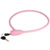 Imagen de Cable candado con llaves, color rosa (1 mt) C-121R