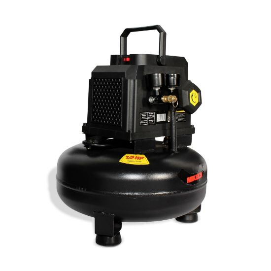 Imagen de Compresor de aire 1/2 HP, tipo hamburguesa (11 lts) LIBRE DE ACEITE  CA-1/2HP