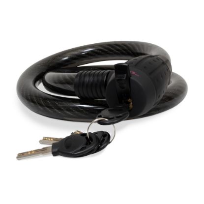 Imagen de Cable candado flexible HD  con llaves (1.5 mts) C-4613